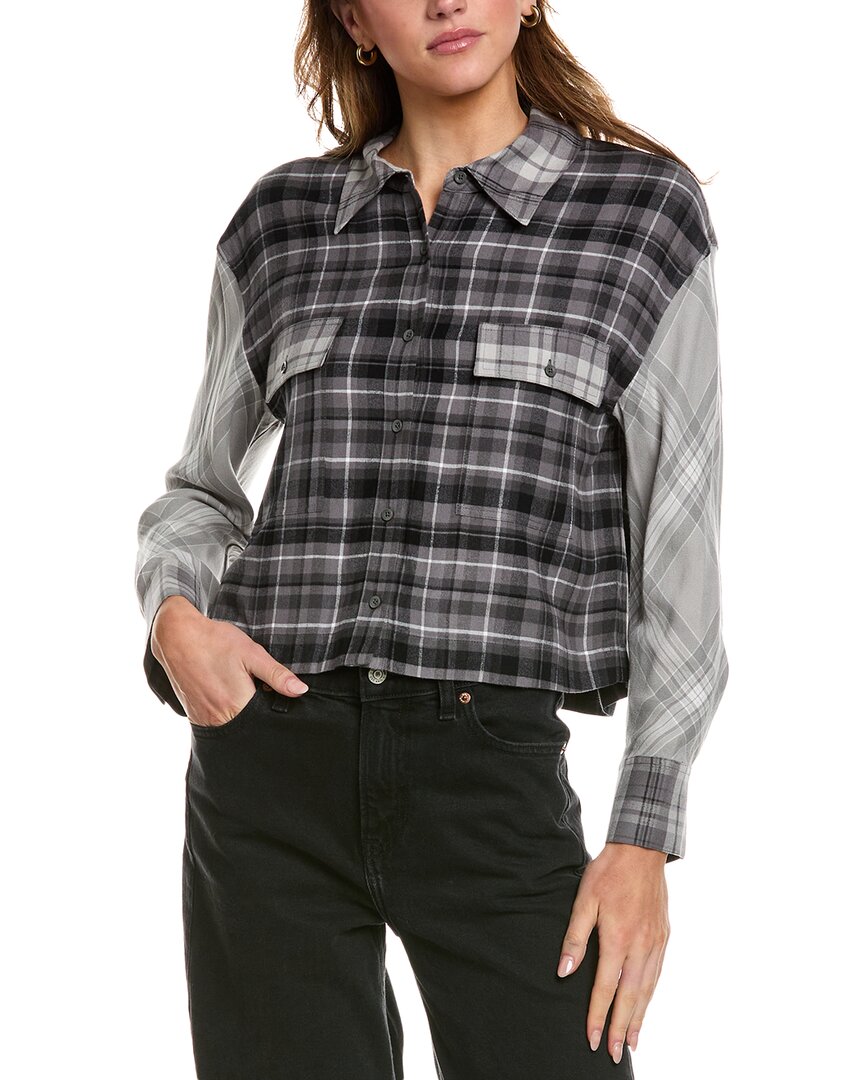 Укороченная рубашка alice + olivia Clifton, серый
Укороченная рубашка alice + olivia Clifton, серый