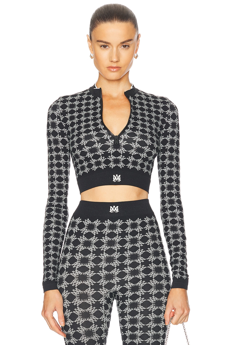 Quad Seamless Half Zip Топ Amiri, Black
Quad Seamless Half Zip Топ Amiri, Black