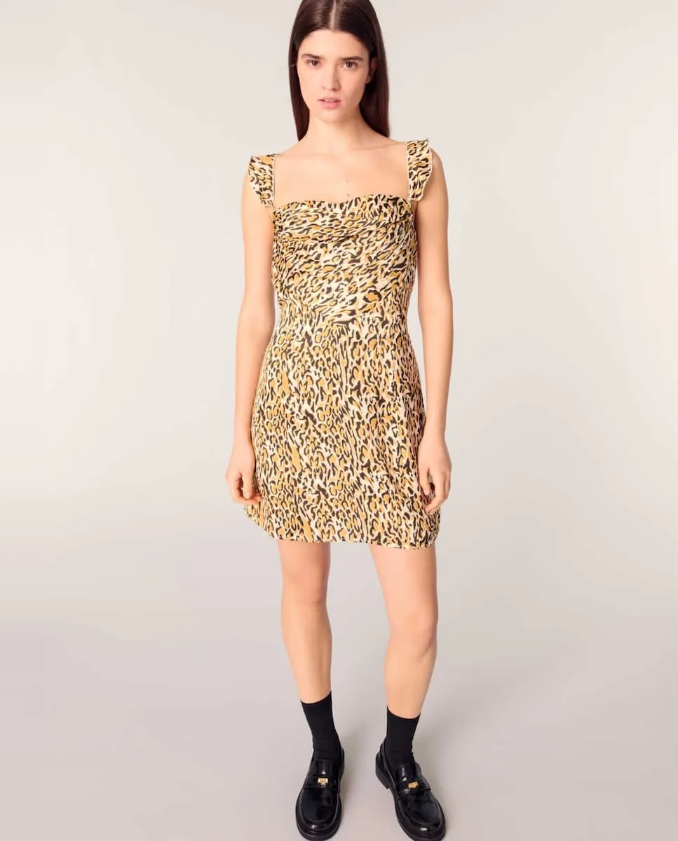 Короткое платье с леопардовым принтом Maje, мультиколор
Короткое платье с леопардовым принтом Maje, мультиколор