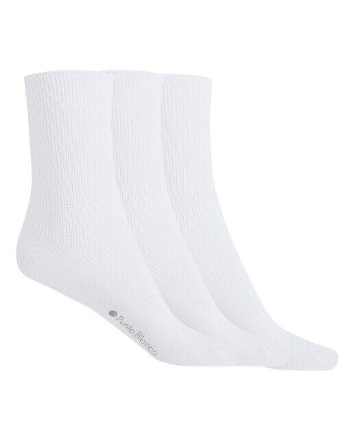 Комплект из 3 пар носков из мерсеризованного хлопка в рубчик Punto Blanco, белый
Комплект из 3 пар носков из мерсеризованного хлопка в рубчик Punto Blanco, белый