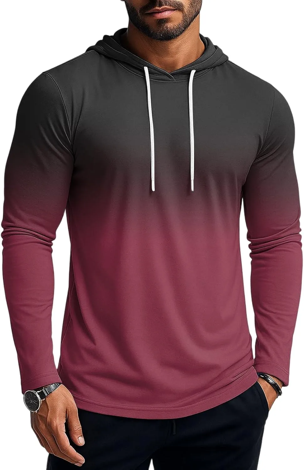 Ymosrh мужская толстовка с длинным рукавом градиентного цвета, легкая для тренировок и бега, M-3XL
Ymosrh мужская толстовка с длинным рукавом градиентного цвета, легкая для тренировок и бега, M-3XL