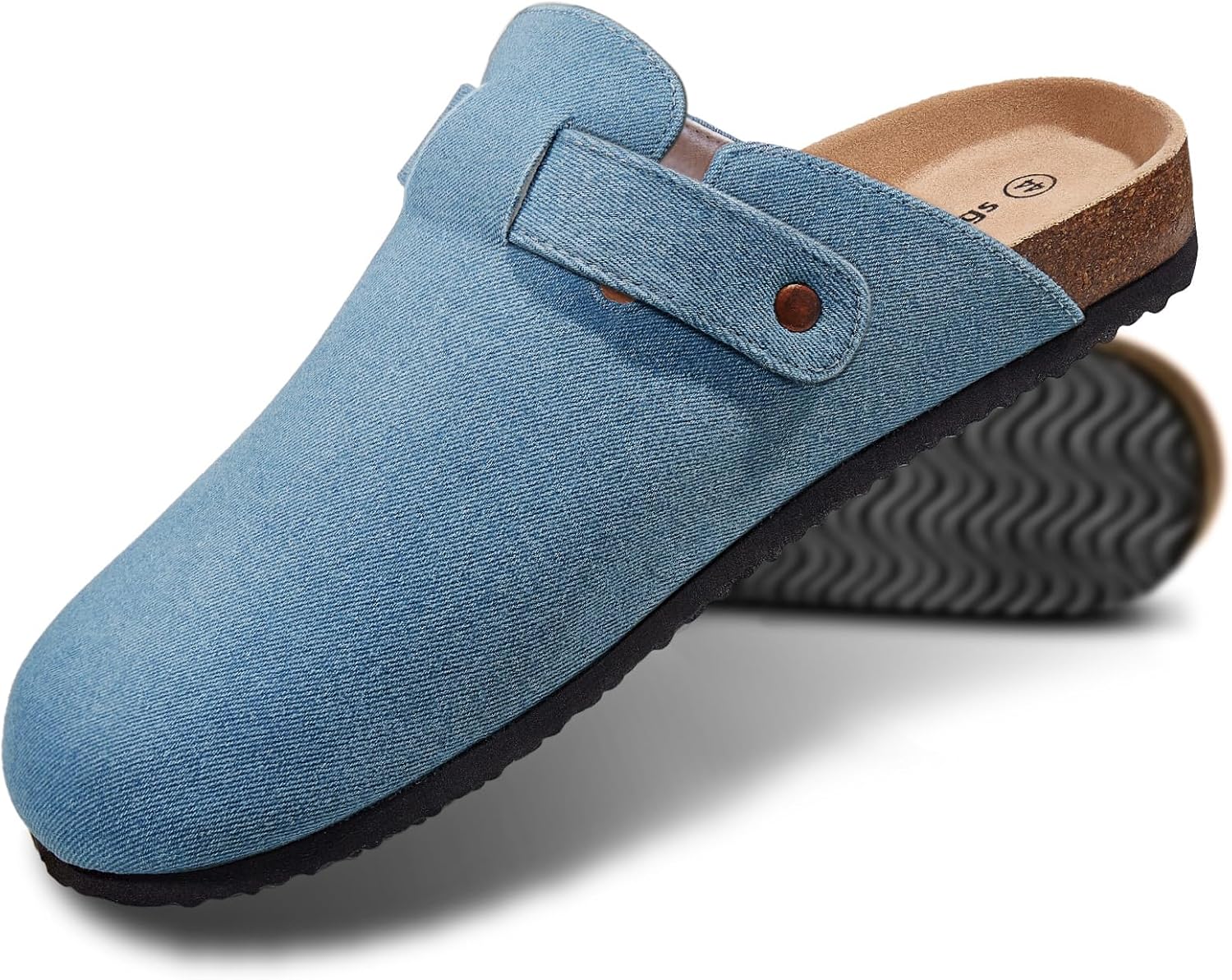 Мужские сабо KEMISANT - удобные замшевые мюли, тапочки-сандалии, обувь для медсестер, унисекс - с мягкой пробковой стелькой, синий
Мужские сабо KEMISANT - удобные замшевые мюли, тапочки-сандалии, обувь для медсестер, унисекс - с мягкой пробковой стелькой, синий