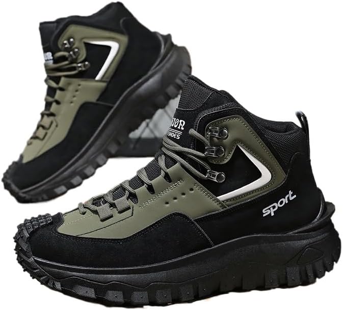 Мужские водонепроницаемые походные кроссовки, удобные, легкие, противоскользящие для прогулок и работы на открытом воздухе Hhhchpm, зеленый
Мужские водонепроницаемые походные кроссовки, удобные, легкие, противоскользящие для прогулок и работы на открытом воздухе Hhhchpm, зеленый