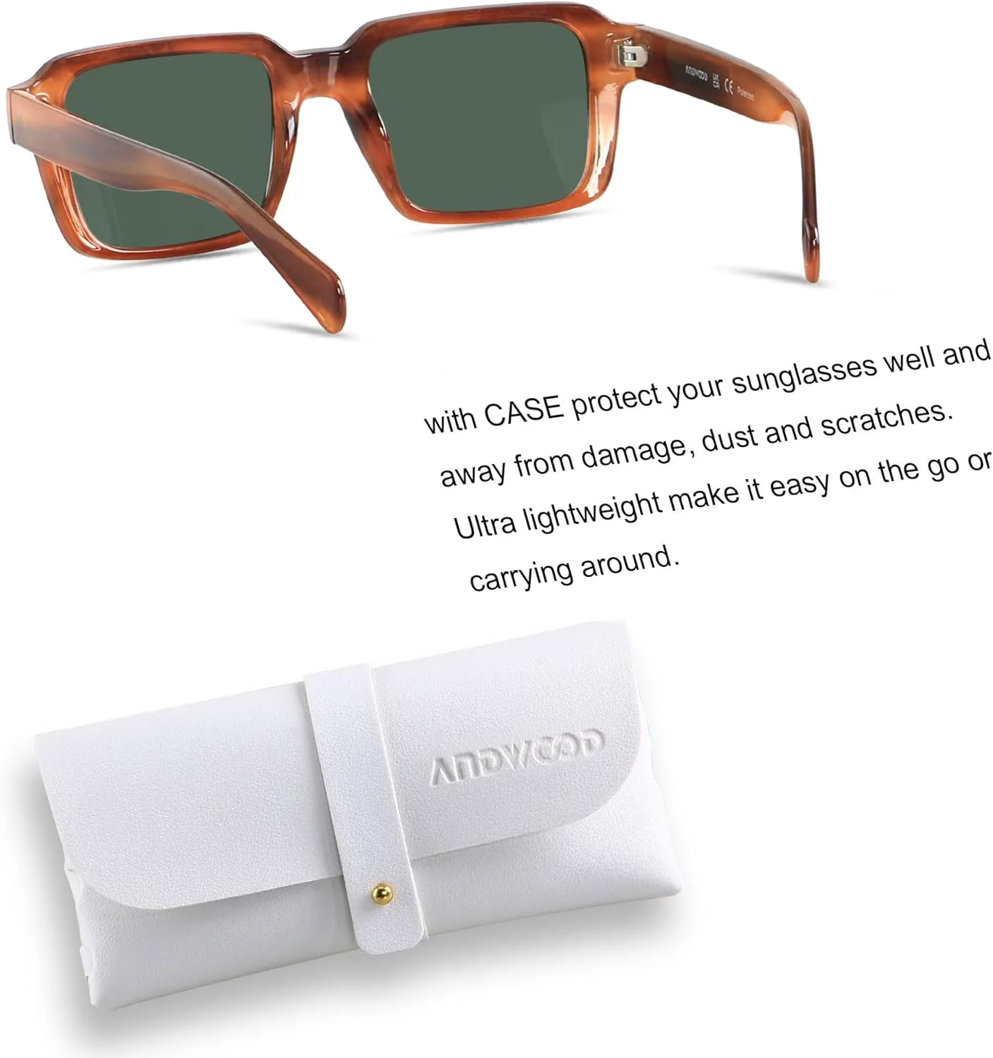 Солнцезащитные очки ANDWOOD в стиле ретро 70-х и 80-х годов, квадратные, поляризованные, для женщин и мужчин, винтажные прямоугольные, Brown Stripe | Polarized Green
Солнцезащитные очки ANDWOOD в стиле ретро 70-х и 80-х годов, квадратные, поляризованные, для женщин и мужчин, винтажные прямоугольные, Brown Stripe | Polarized Green