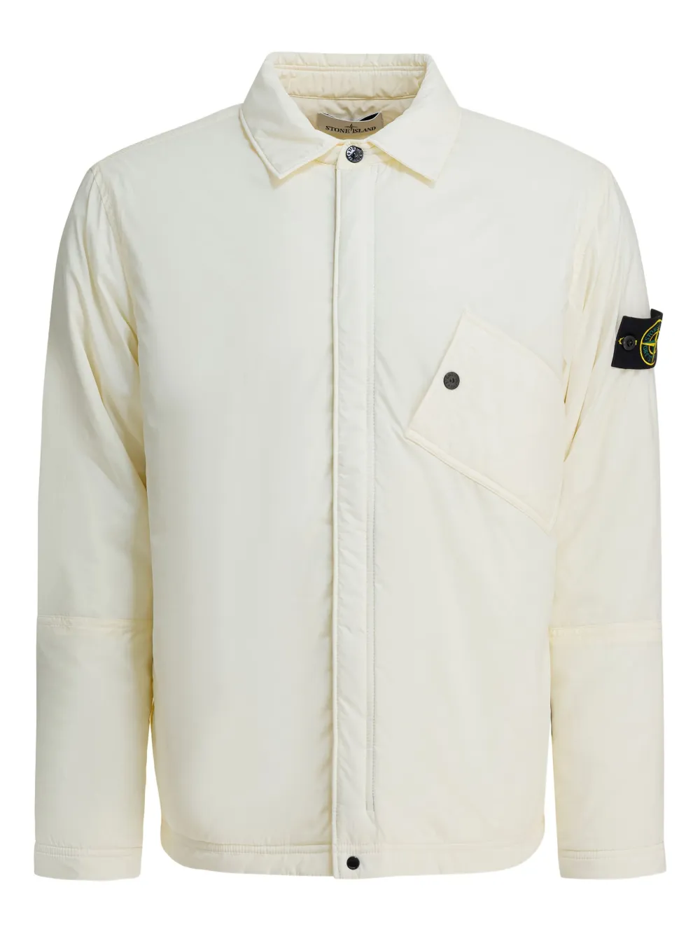 Рубашка-оверсор из плотной ткани с накладным карманом Stone Island, белый
Рубашка-оверсор из плотной ткани с накладным карманом Stone Island, белый