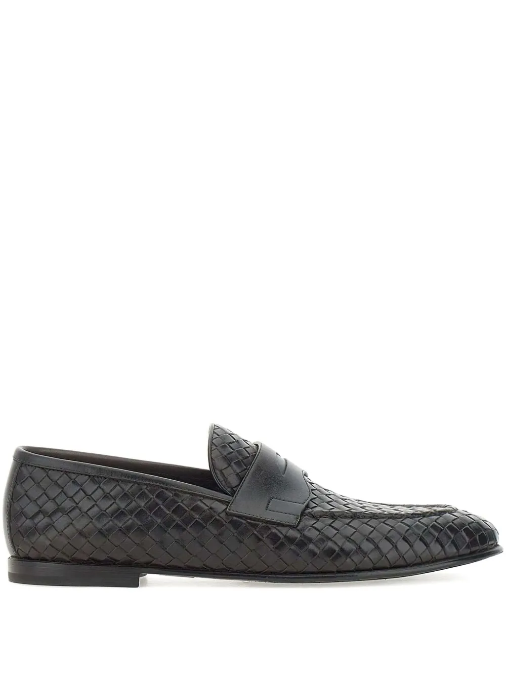 Плетеные кожаные мокасины Neil Barrett, коричневый 
Плетеные кожаные мокасины Neil Barrett, коричневый