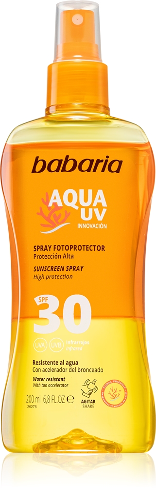 Солнцезащитный спрей Sun Aqua UV SPF 30 Babaria, 200 мл
Солнцезащитный спрей Sun Aqua UV SPF 30 Babaria, 200 мл