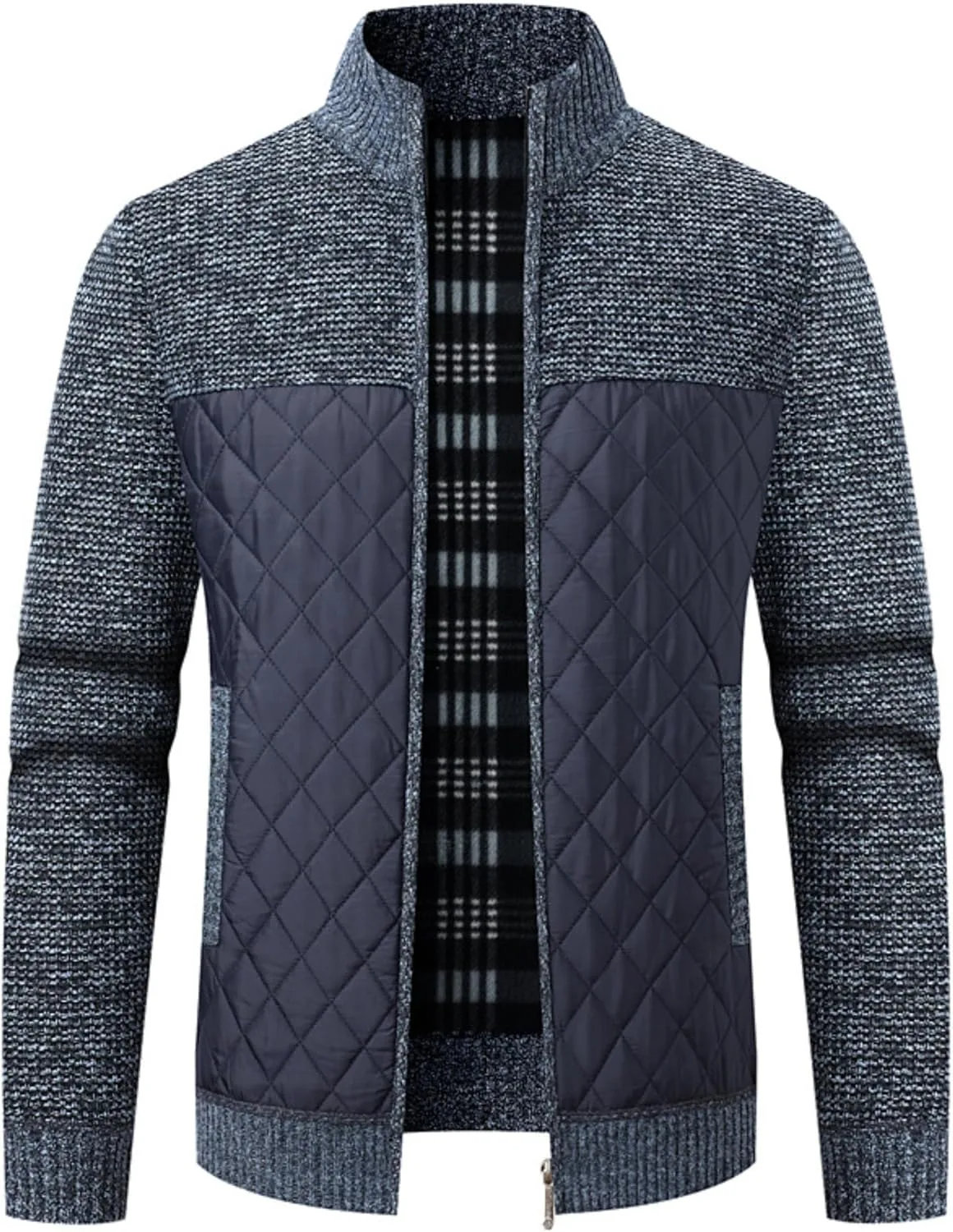 Мужской вязаный кардиган Regular Fit с подстежкой и стойкой
Мужской вязаный кардиган Regular Fit с подстежкой и стойкой