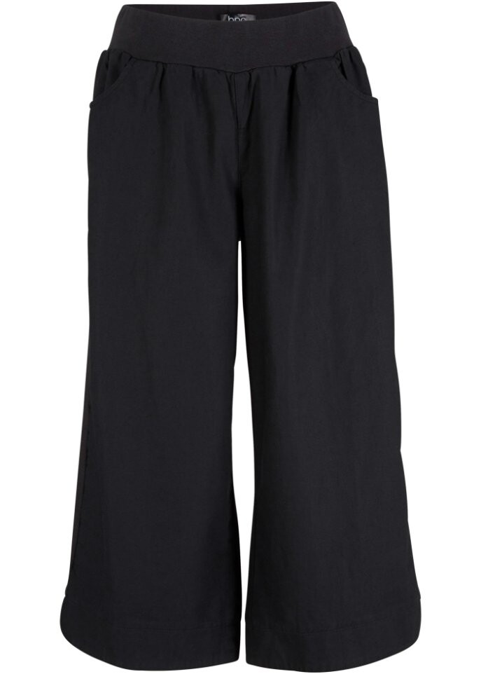 Свободные брюки из льна с удобным поясом длиной 3/4 Bpc Bonprix Collection, черный
Свободные брюки из льна с удобным поясом длиной 3/4 Bpc Bonprix Collection, черный