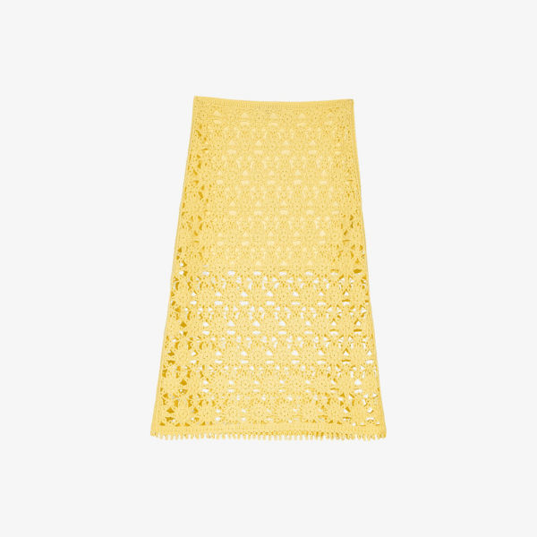 Юбка миди Maje с высокой талией ажурная облегающая, мультиколор
Юбка миди Maje с высокой талией ажурная облегающая, мультиколор