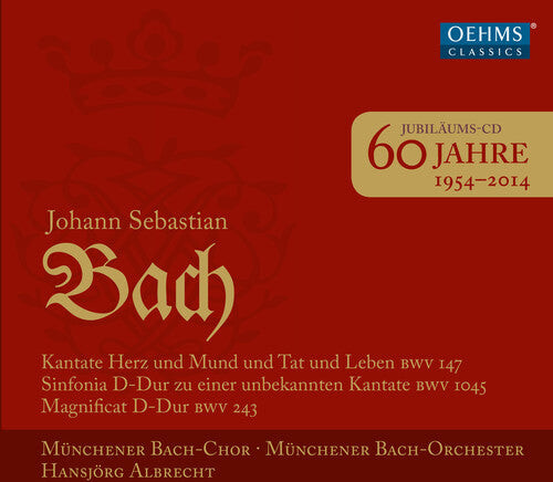 CD диск Bach / Munich Bach Choir / Albrecht: 60 Years of Munich Bach Choir
CD диск Bach / Munich Bach Choir / Albrecht: 60 Years of Munich Bach Choir