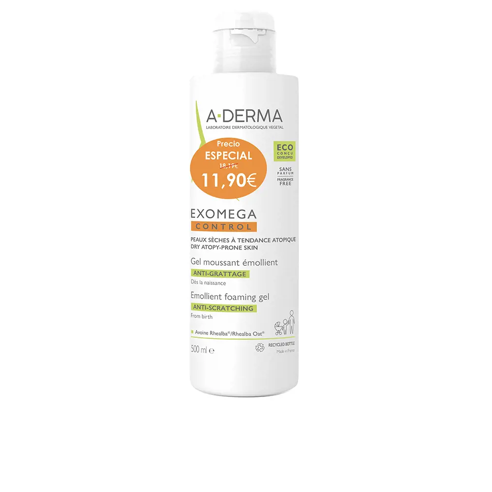 Гель для душа Exomega control gel espumoso emoliente A-Derma, 500 мл. 
Гель для душа Exomega control gel espumoso emoliente A-Derma, 500 мл.