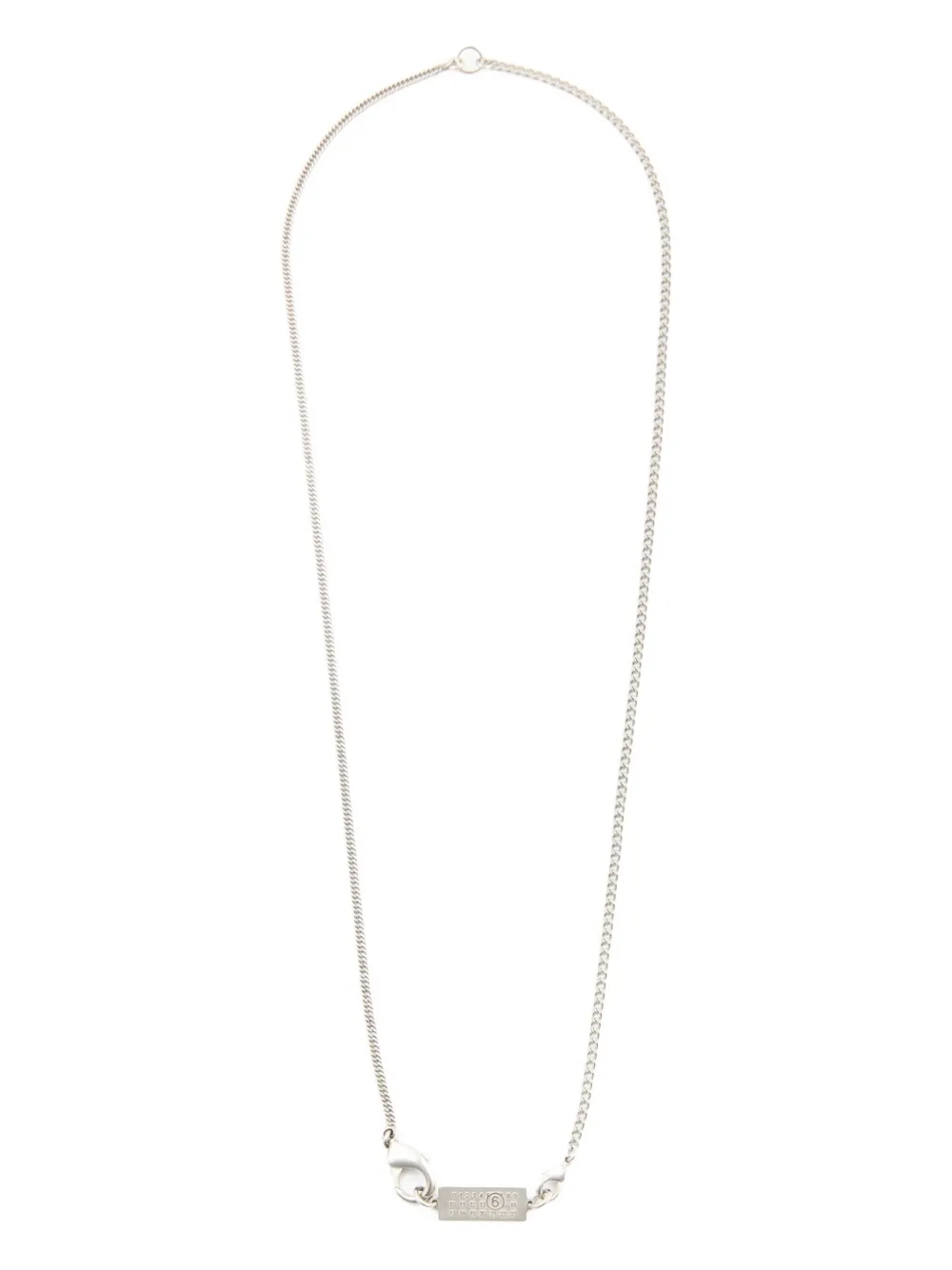 Колье с подвеской MM6 Maison Margiela, серебряный
Колье с подвеской MM6 Maison Margiela, серебряный