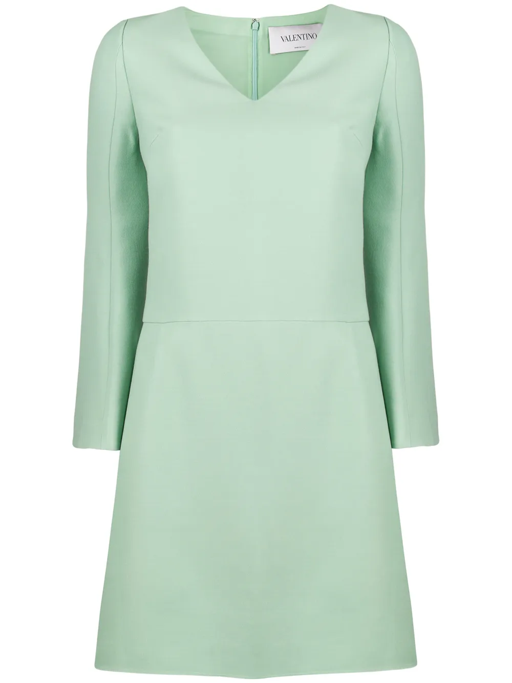 Короткое платье-трапеция с V-образным вырезом VALENTINO GARAVANI, зеленый
Короткое платье-трапеция с V-образным вырезом VALENTINO GARAVANI, зеленый