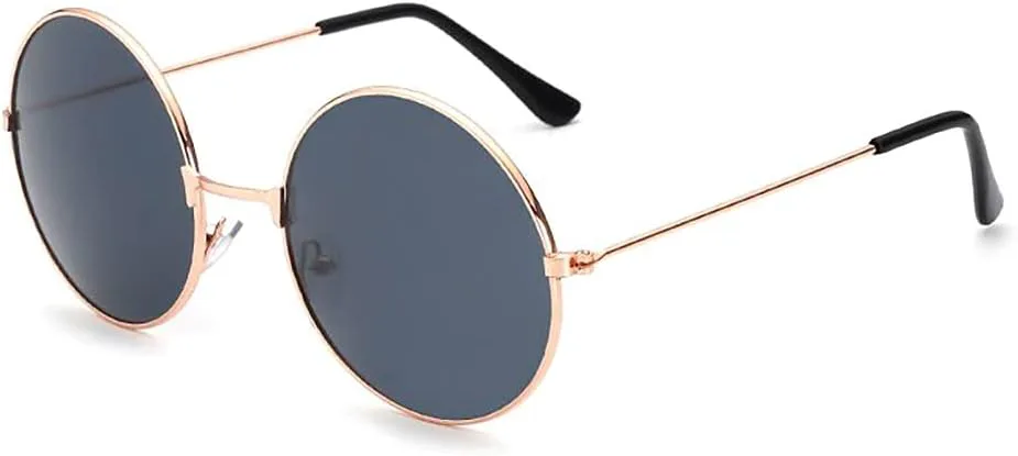 Солнцезащитные очки NEON NATION в круглой металлической оправе в стиле ретро-хиппи с зеркальными и незеркальными линзами, Gold Frame With Silver Mirror Lens
Солнцезащитные очки NEON NATION в круглой металлической оправе в стиле ретро-хиппи с зеркальными и незеркальными линзами, Gold Frame With Silver Mirror Lens