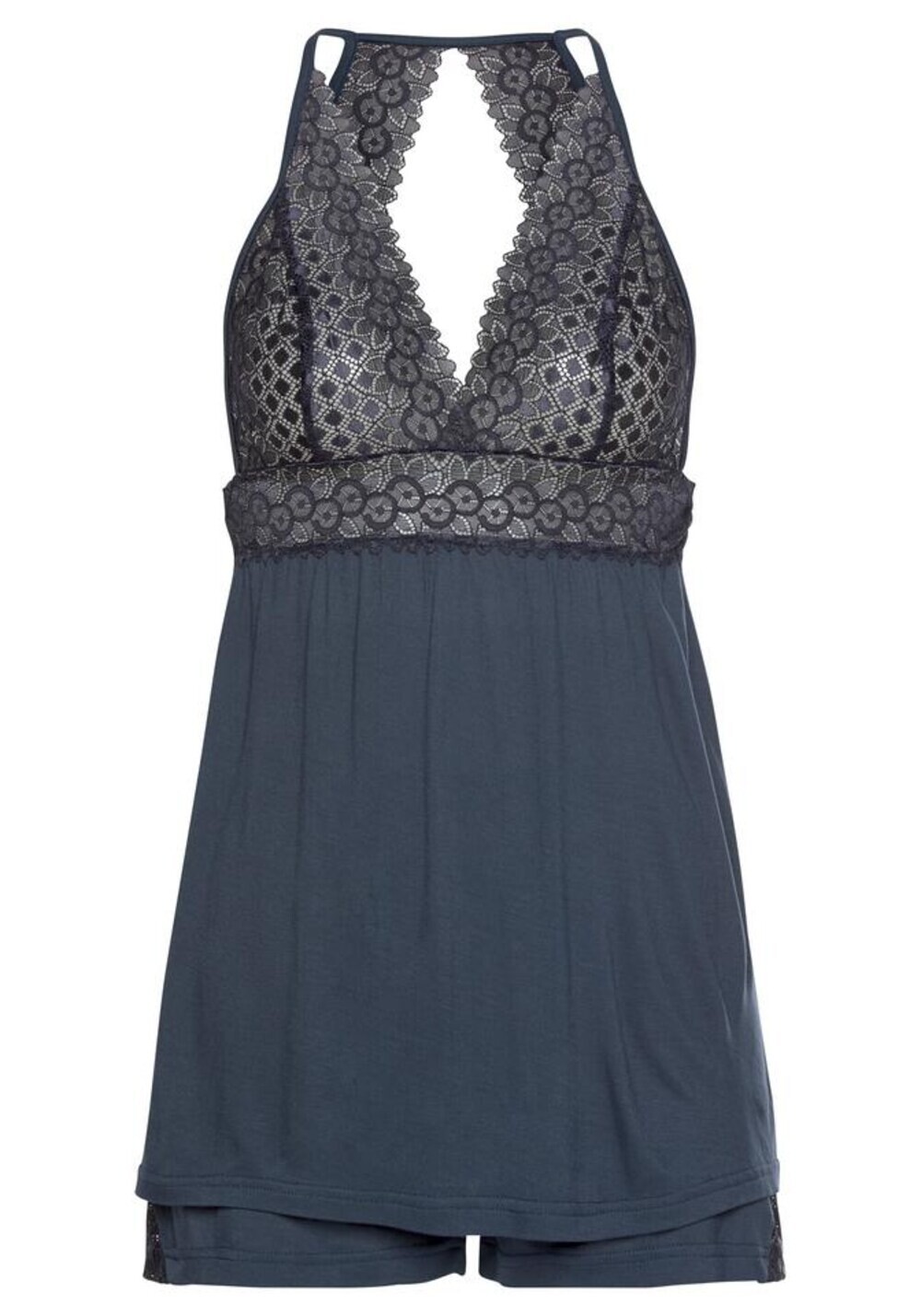 Короткий пижамный комплект Lascana, ночной синий
Короткий пижамный комплект Lascana, ночной синий
