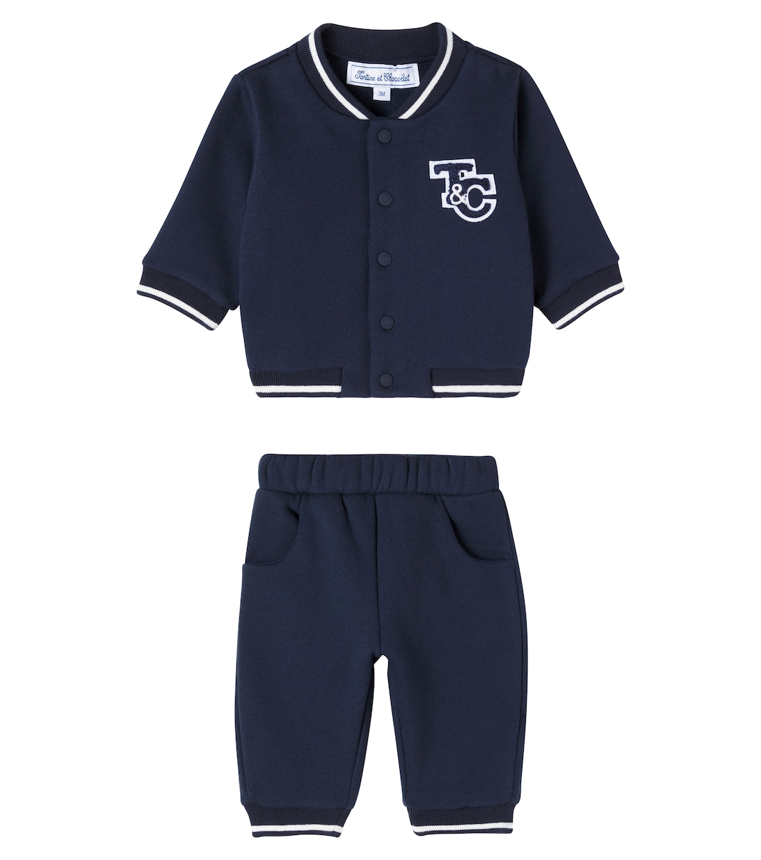 Комплект из детской куртки и спортивных штанов из хлопковой смеси Tartine et Chocolat, Marine
Комплект из детской куртки и спортивных штанов из хлопковой смеси Tartine et Chocolat, Marine