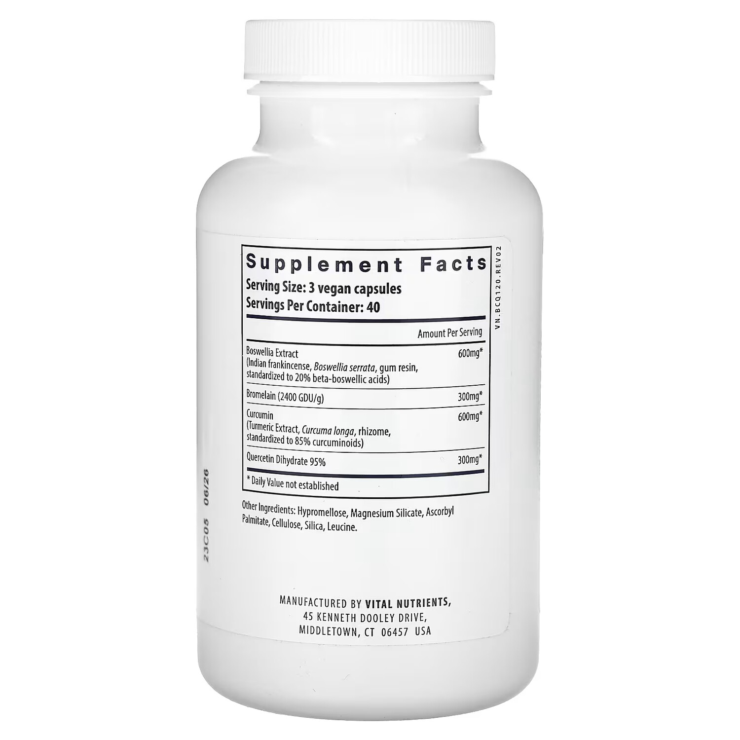 Добавка Vital Nutrients BCQ, 120 капсул
Добавка Vital Nutrients BCQ, 120 капсул