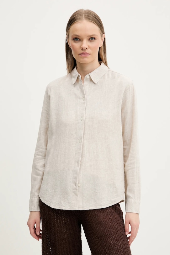 Льняная рубашка Abercrombie & Fitch, бежевый
Льняная рубашка Abercrombie & Fitch, бежевый