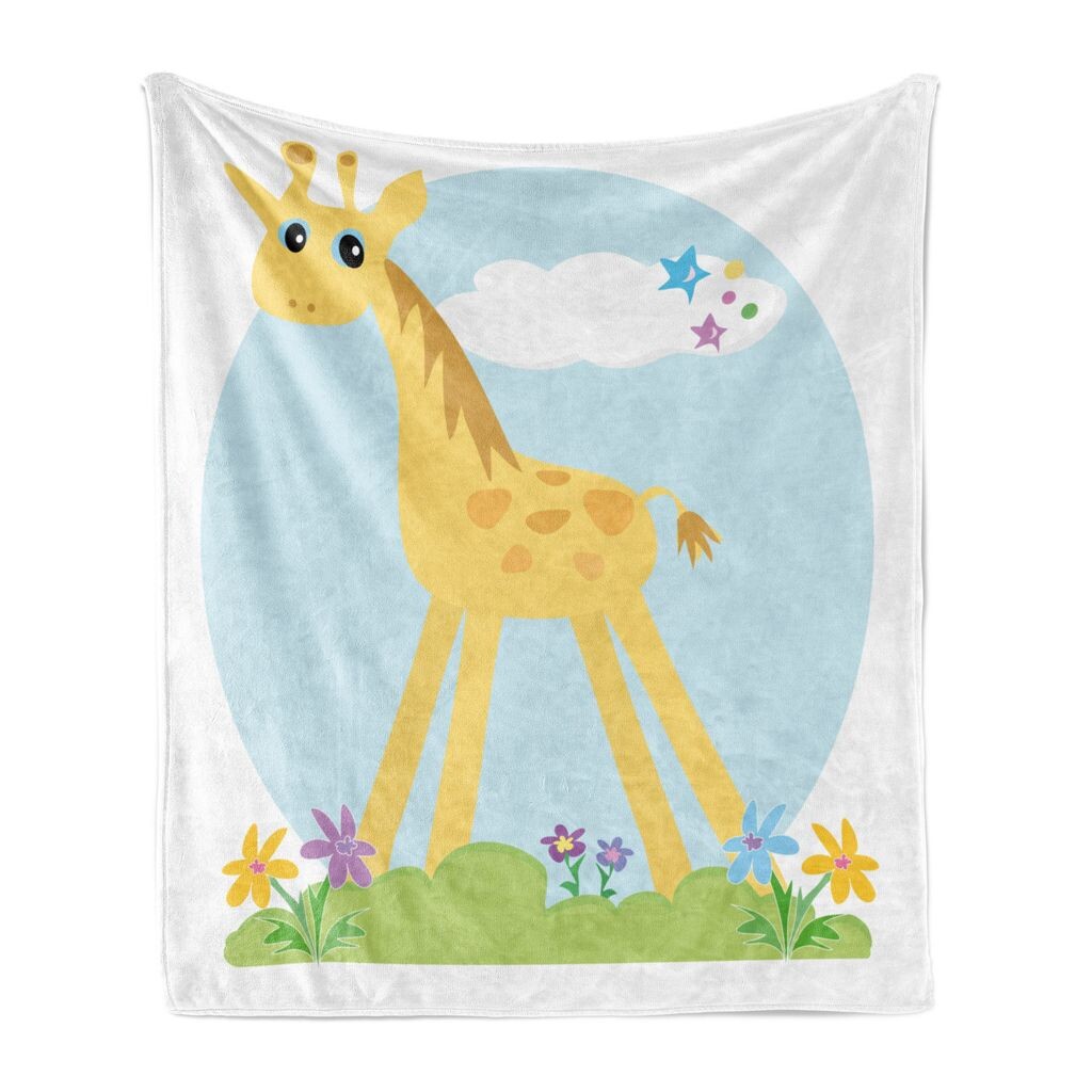 ABAKUHAUS Giraffe Мягкое фланелевое флисовое одеяло, тема детской комнаты Длинноногие животные с цветами, травой, облаками, звездным принтом, 175 x 230 см, Бело-горчичный, нежно-голубой
ABAKUHAUS Giraffe Мягкое фланелевое флисовое одеяло, тема детской комнаты Длинноногие животные с цветами, травой, облаками, звездным принтом, 175 x 230 см, Бело-горчичный, нежно-голубой