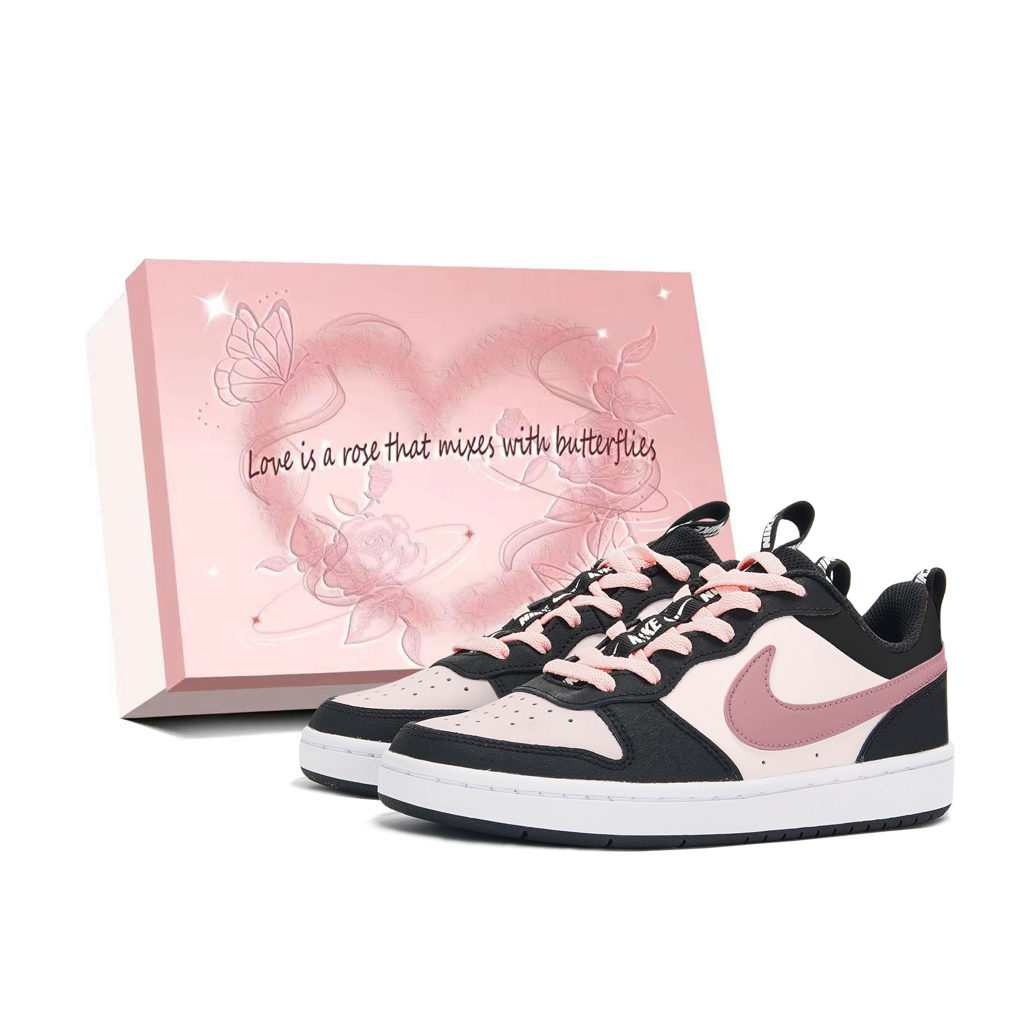 Nike Детские кроссовки для скейтбординга Court Borough с противоскользящей подошвой и износостойким верхом, черные
Nike Детские кроссовки для скейтбординга Court Borough с противоскользящей подошвой и износостойким верхом, черные