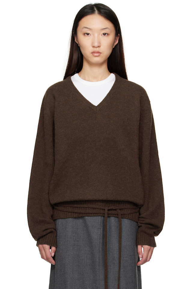 Альпака свитер с V-образным вырезом Le17Septembre, коричневый
Альпака свитер с V-образным вырезом Le17Septembre, коричневый