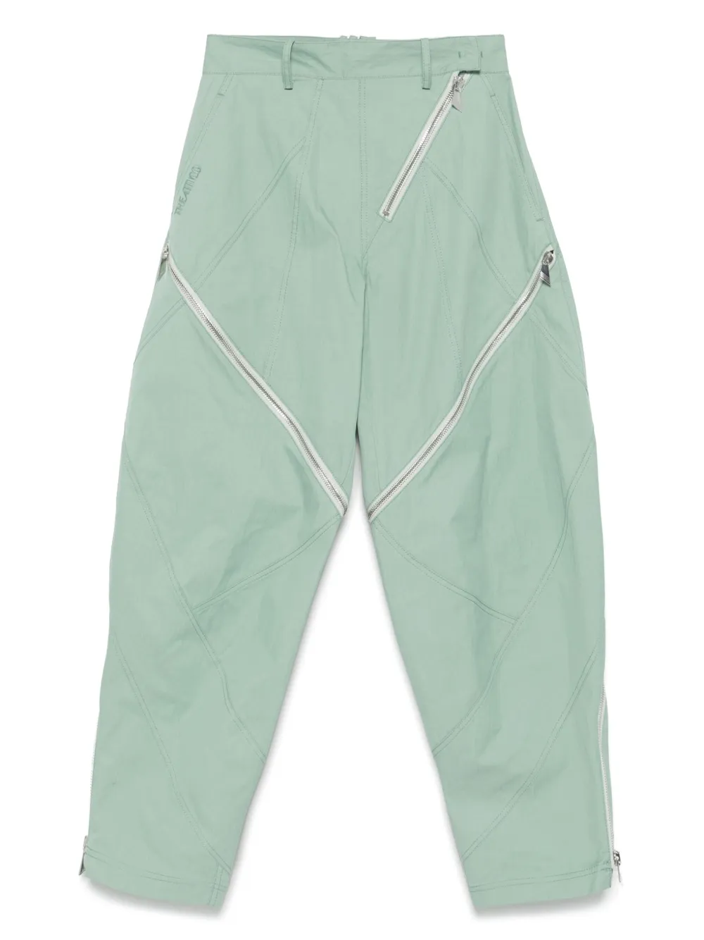 Брюки с молниями The Attico, зеленый
Брюки с молниями The Attico, зеленый