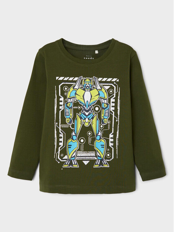 Блуза стандартного кроя Name It, зеленый 
Блуза стандартного кроя Name It, зеленый