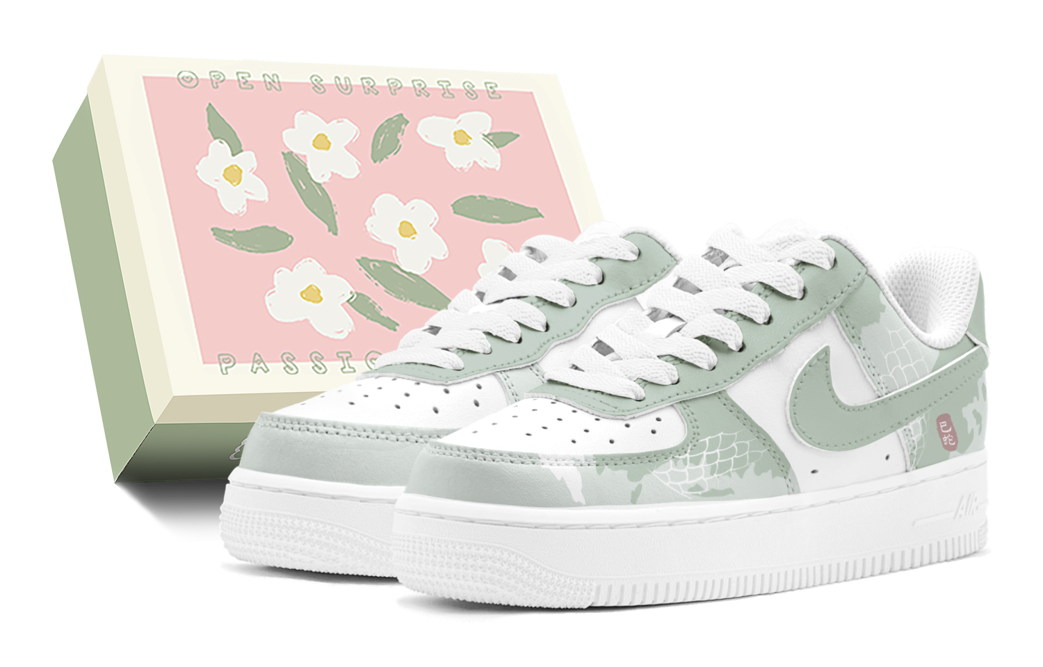 Nike Кроссовки Air Force 1 с низким верхом, противоскользящие, износостойкие, для скейтбординга, мужские, белые, зеленые
Nike Кроссовки Air Force 1 с низким верхом, противоскользящие, износостойкие, для скейтбординга, мужские, белые, зеленые