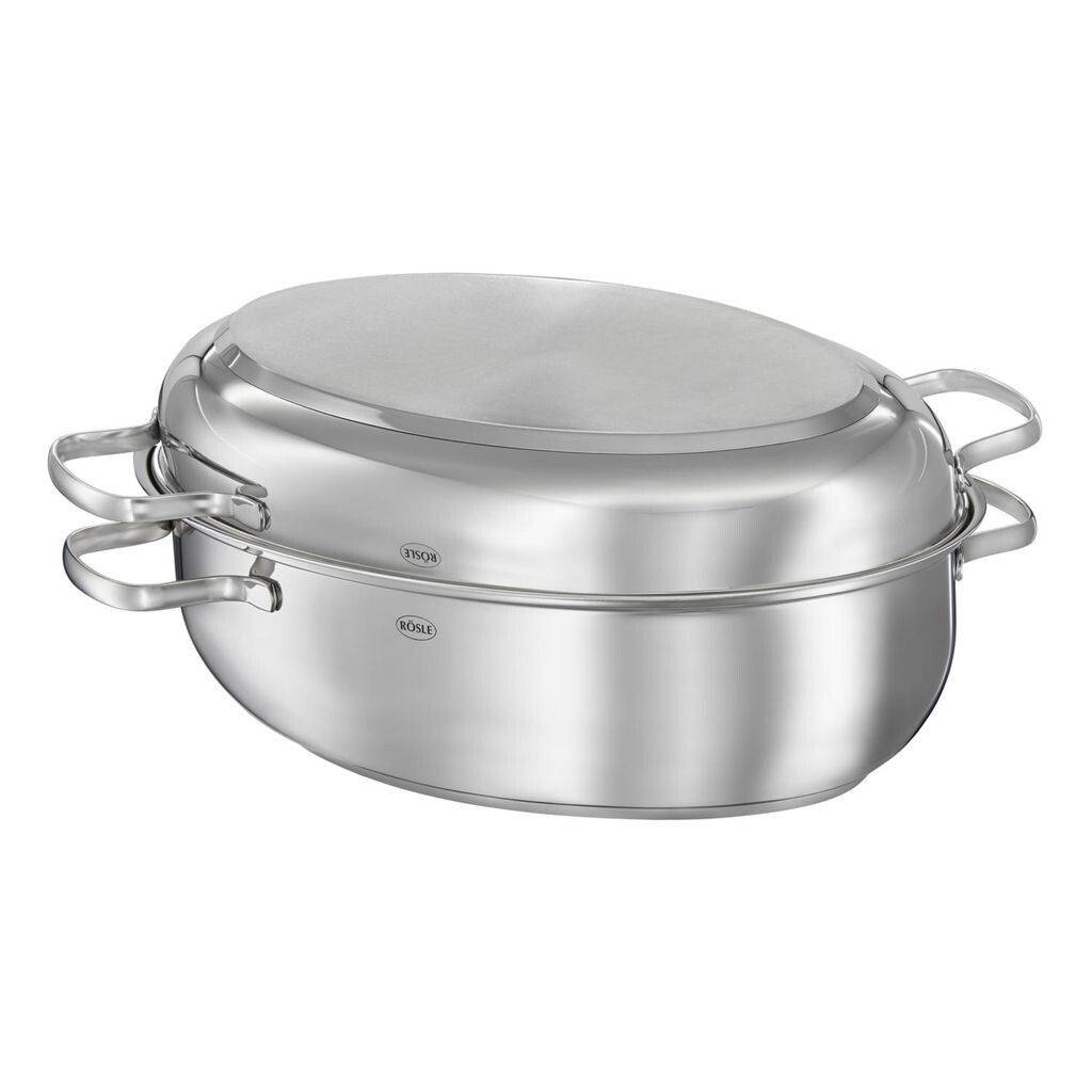 Овальная жаровня Rösle ELEGANCE с антипригарной крышкой из нержавеющей стали 13152 с тефлоновым покрытием черного цвета
Овальная жаровня Rösle ELEGANCE с антипригарной крышкой из нержавеющей стали 13152 с тефлоновым покрытием черного цвета