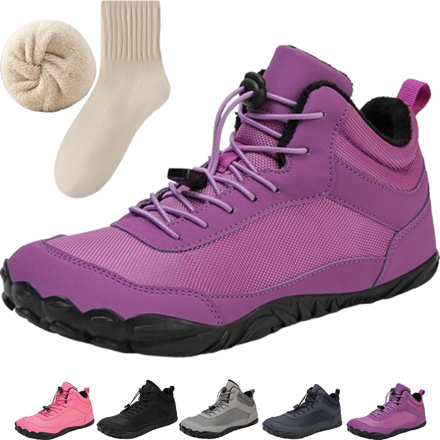 Зимние походные ботинки для женщин и мужчин, водонепроницаемые противоскользящие снегоступы, повседневная уличная обувь, теплые ботинки для прогулок Generic, пурпурный
Зимние походные ботинки для женщин и мужчин, водонепроницаемые противоскользящие снегоступы, повседневная уличная обувь, теплые ботинки для прогулок Generic, пурпурный