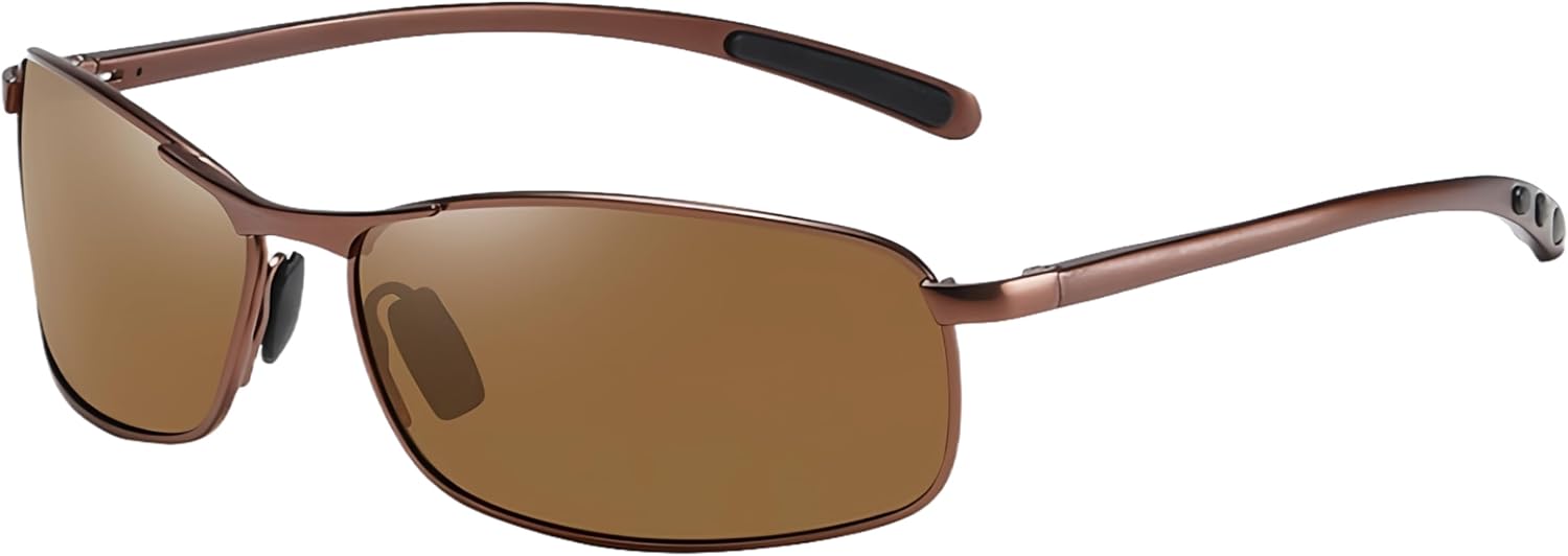 Солнцезащитные очки ICARA прямоугольной формы с полными поляризованными линзами, пружинным шарниром из алюминиево-магниевого сплава, защитой от УФ-излучения UV400, Brown
Солнцезащитные очки ICARA прямоугольной формы с полными поляризованными линзами, пружинным шарниром из алюминиево-магниевого сплава, защитой от УФ-излучения UV400, Brown