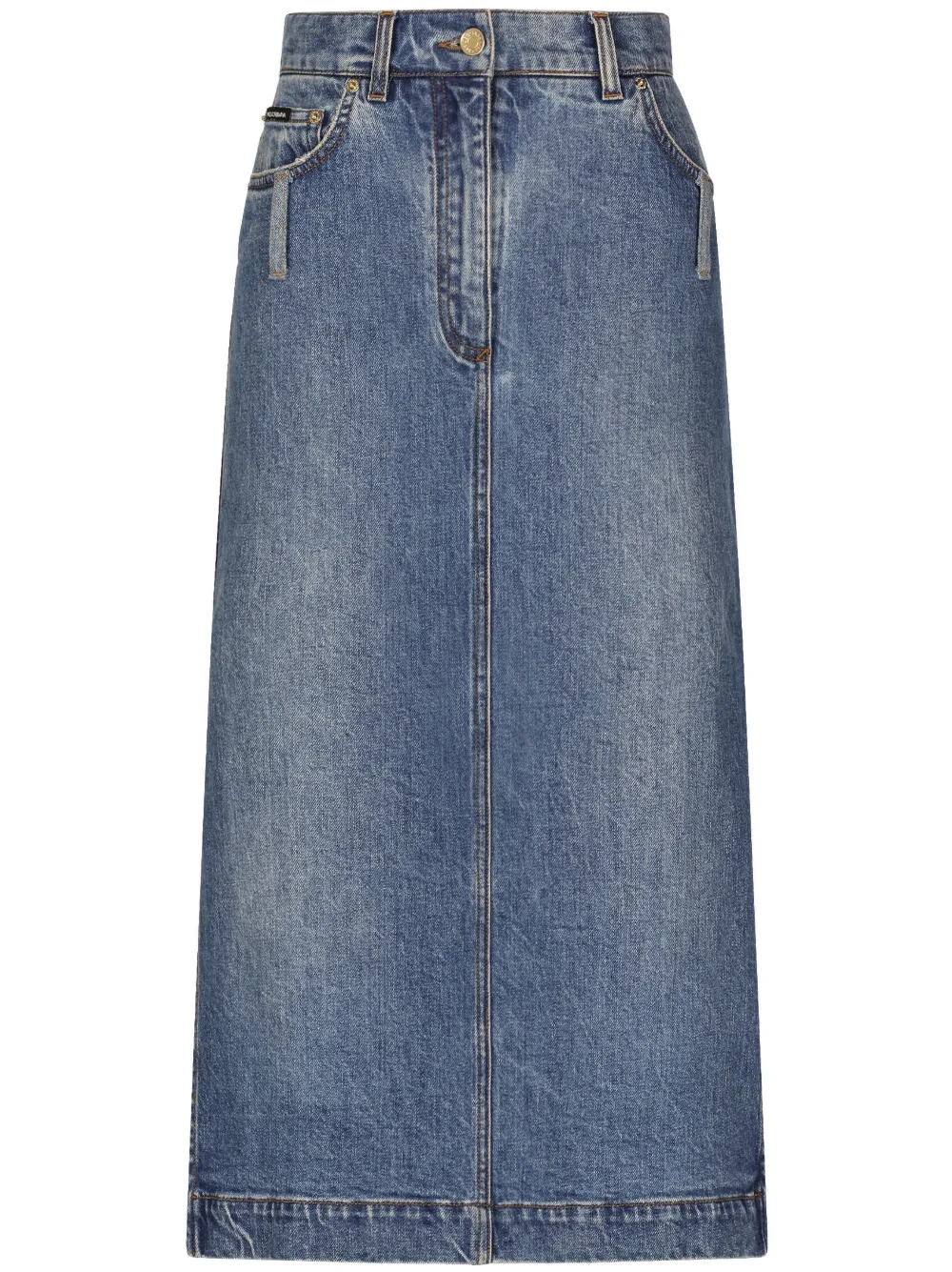 Джинсовая юбка миди с логотипом DOLCE & GABBANA, синий
Джинсовая юбка миди с логотипом DOLCE & GABBANA, синий