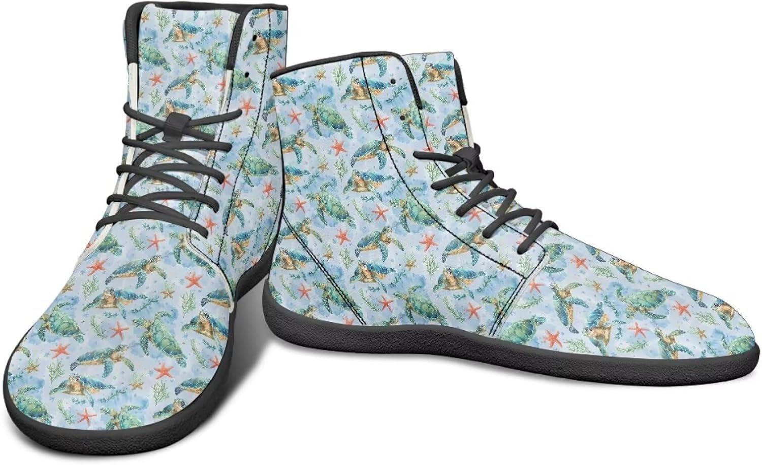 Высокие кроссовки с морским животным принтом и обувь для босоного ходьбы, заземляющие кроссовки для мужчин, обувь для кросс-тренинга и путешествий Watdotory, Turtle Starfish Design
Высокие кроссовки с морским животным принтом и обувь для босоного ходьбы, заземляющие кроссовки для мужчин, обувь для кросс-тренинга и путешествий Watdotory, Turtle Starfish Design