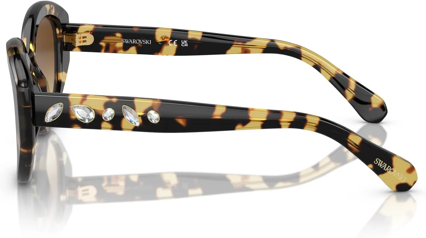 Женские солнцезащитные очки Swarovski SK6005 «Кошачий глаз», Medium Havana/Brown Gradient
Женские солнцезащитные очки Swarovski SK6005 «Кошачий глаз», Medium Havana/Brown Gradient