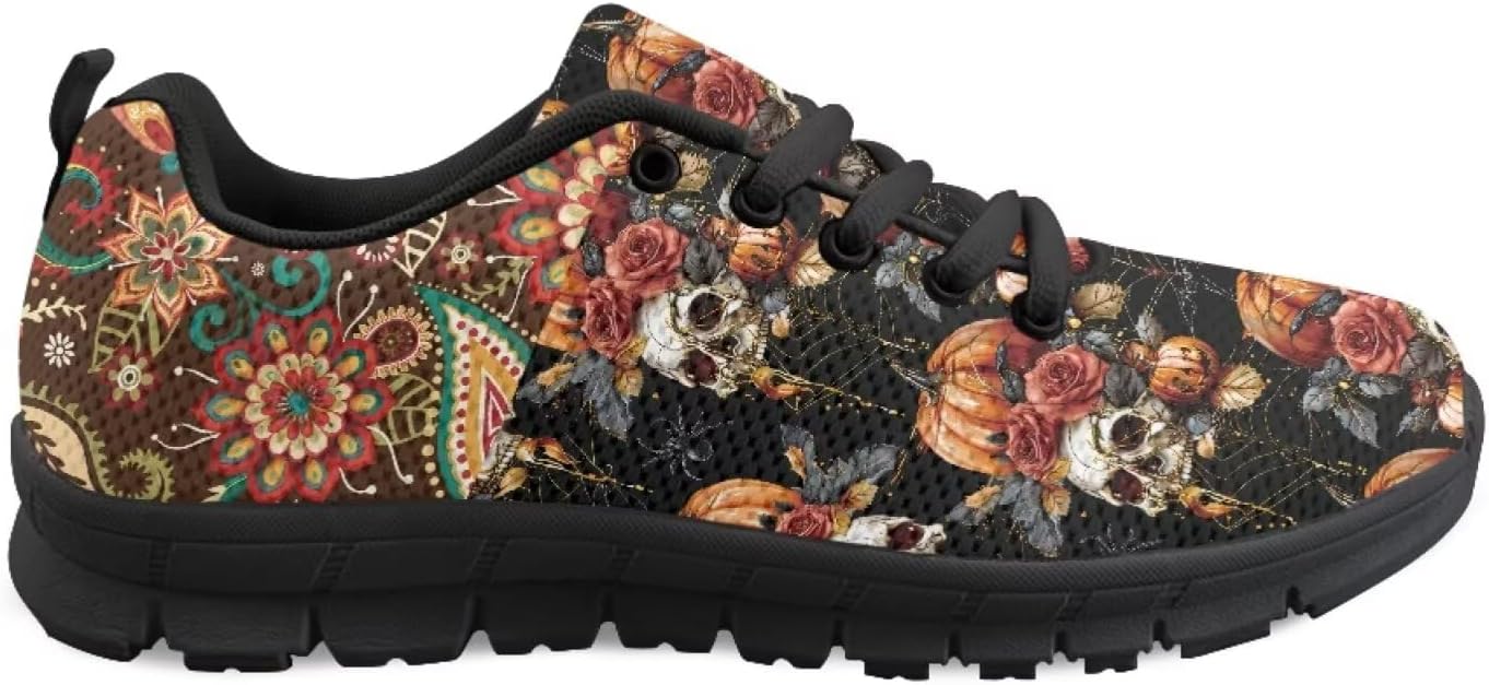 Кроссовки GETELINSENG унисекс для бега, сетчатые, модные, для тенниса и ходьбы, легкие спортивные, плоская подошва, Skull Pumpkin Boho Mandala
Кроссовки GETELINSENG унисекс для бега, сетчатые, модные, для тенниса и ходьбы, легкие спортивные, плоская подошва, Skull Pumpkin Boho Mandala