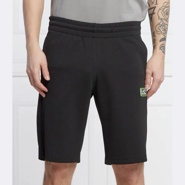 Шорты стандартного кроя Ea7, черный 
Шорты стандартного кроя Ea7, черный