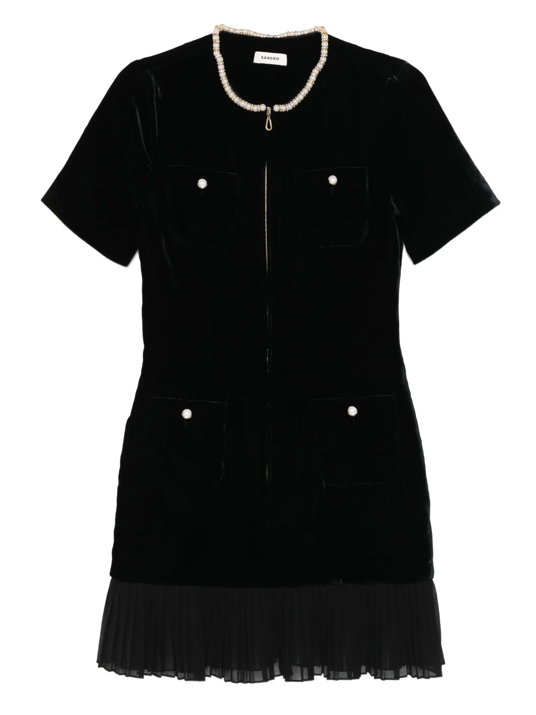 Декорированное платье Sandro, черный
Декорированное платье Sandro, черный