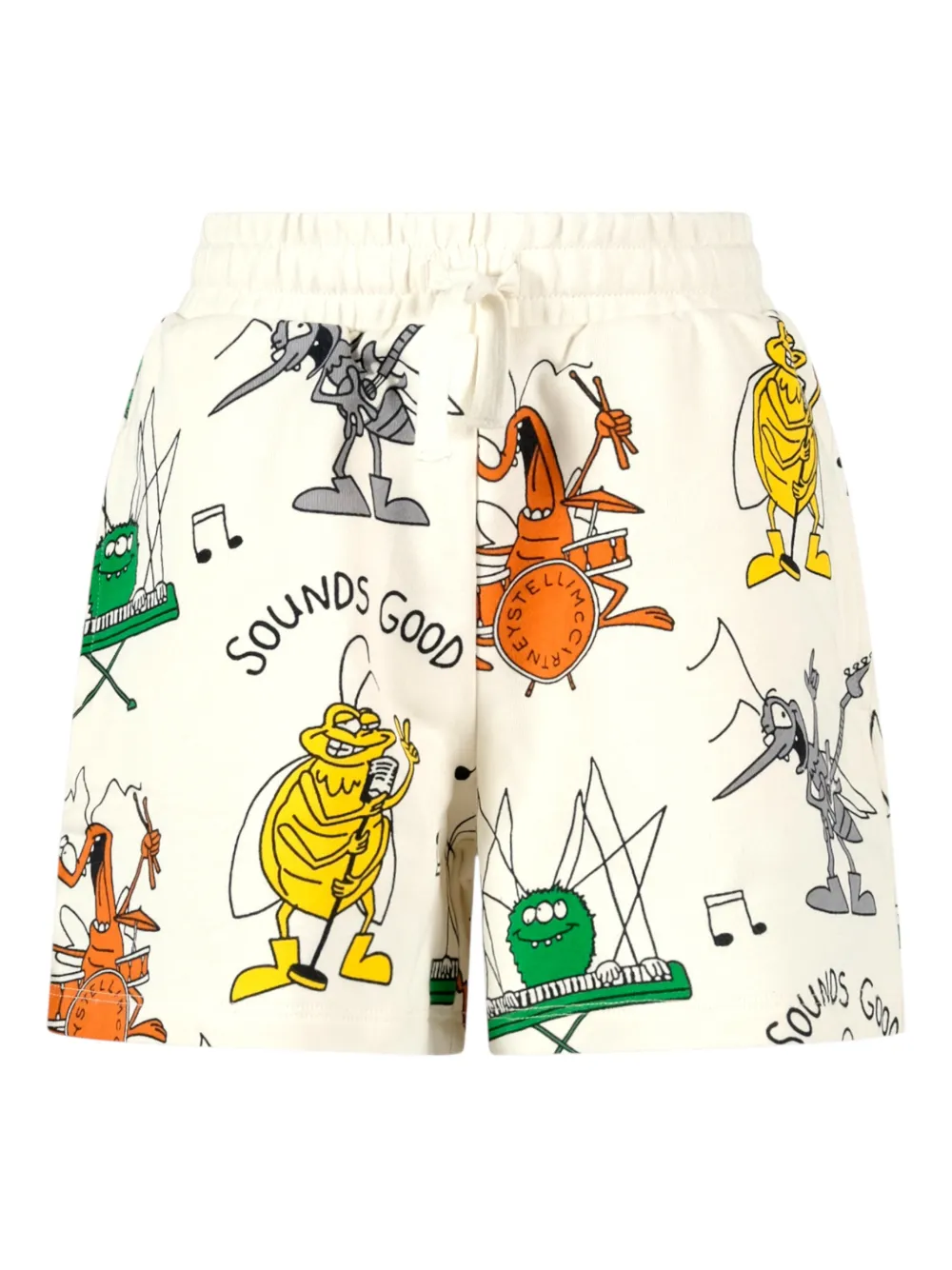 Шорты с принтом по всей поверхности и завязками на кулиске Stella Mccartney Kids, белый
Шорты с принтом по всей поверхности и завязками на кулиске Stella Mccartney Kids, белый