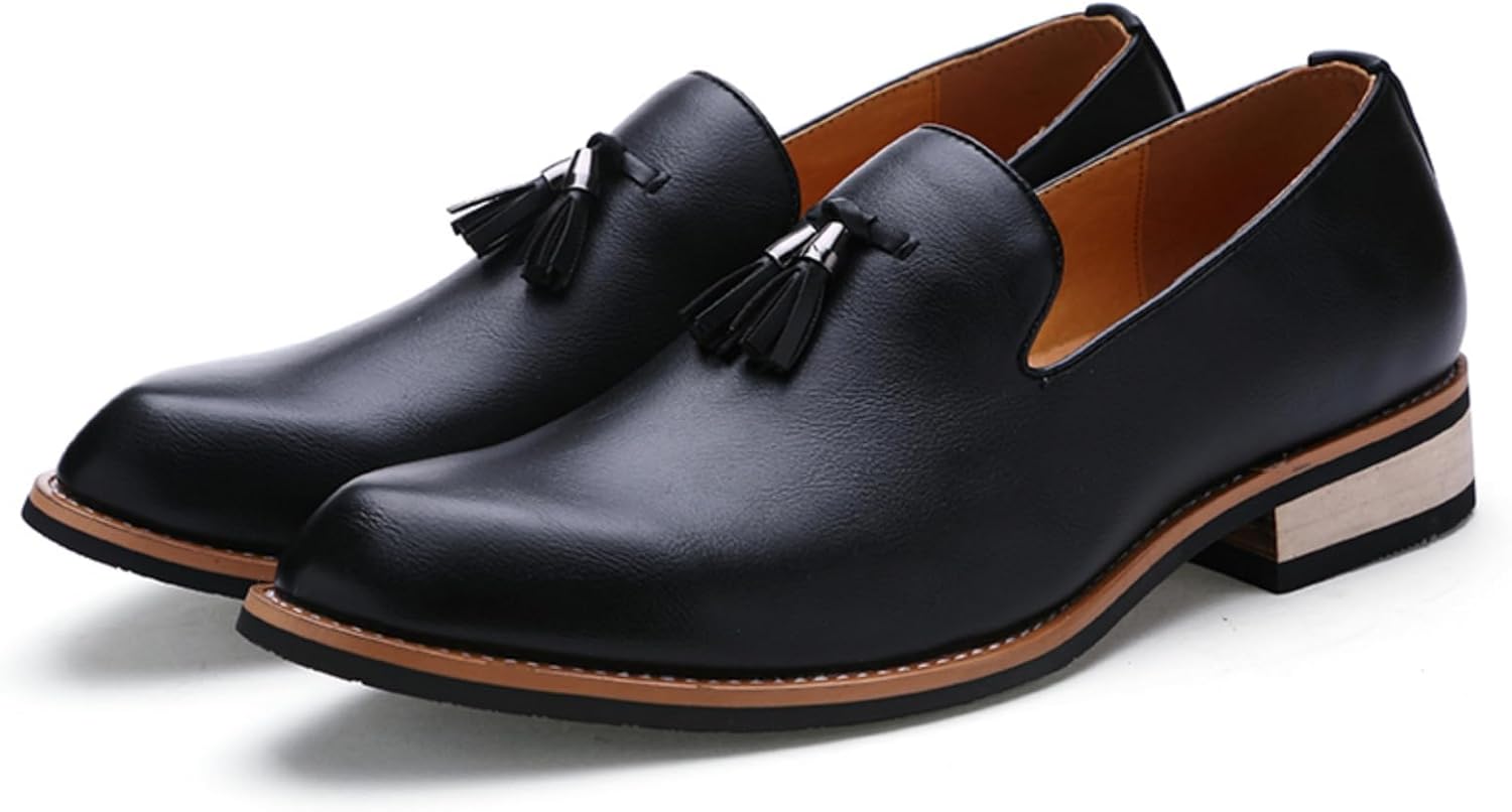 Мужские лоферы Khwfjas в стиле мокасин с кисточками и пенни - кожа с масляной обработкой, ручное плетение кисточек, нескользящая стелька, поддержка свода стопы с эффектом памяти - повседневная обувь без шнурков, свадеб и выпускных, черный
Мужские лоферы Khwfjas в стиле мокасин с кисточками и пенни - кожа с масляной обработкой, ручное плетение кисточек, нескользящая стелька, поддержка свода стопы с эффектом памяти - повседневная обувь без шнурков, свадеб и выпускных, черный