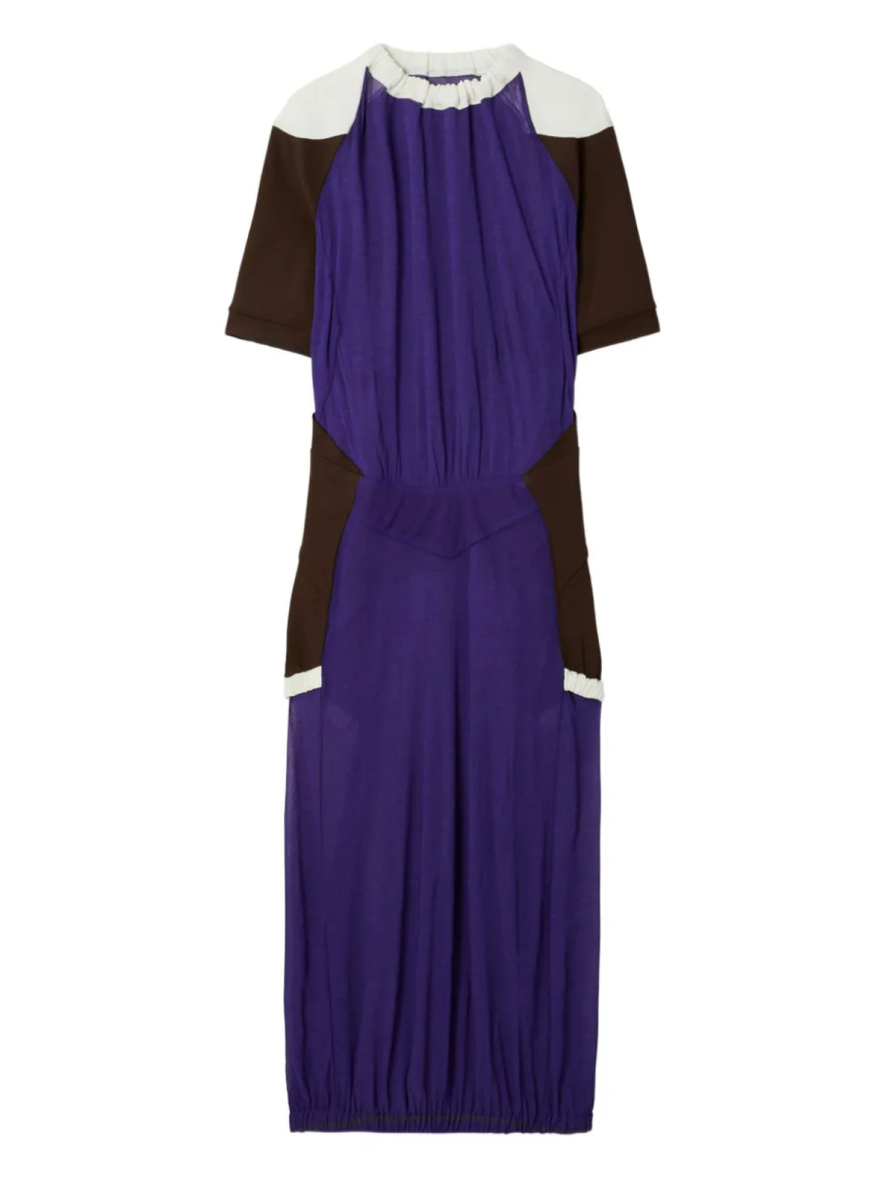 Платье миди в стиле колор-блок Tory Burch, синий 
Платье миди в стиле колор-блок Tory Burch, синий