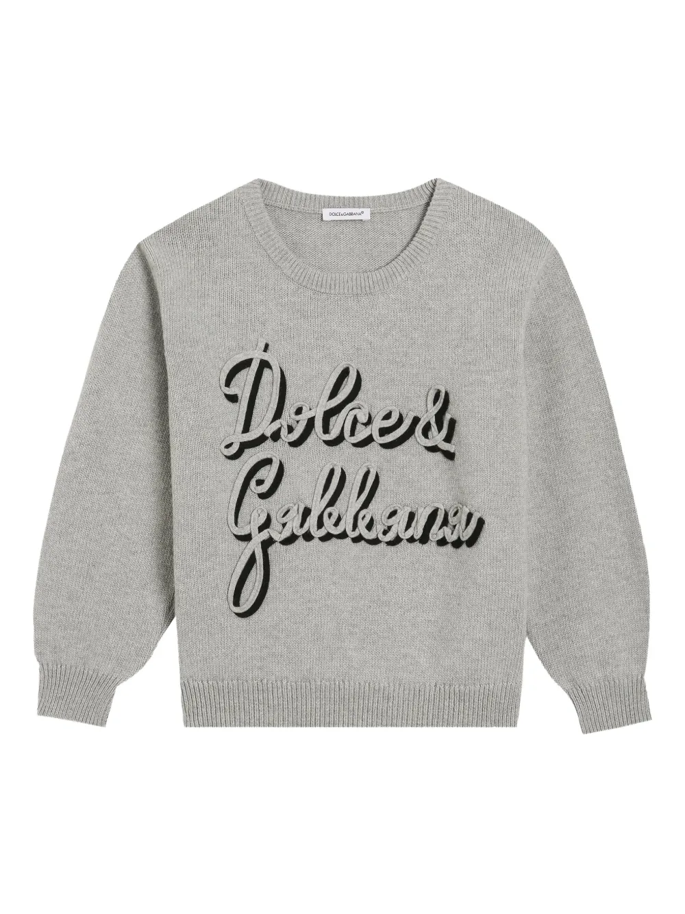 Свитер с логотипом Dolce & Gabbana Kids, серый
Свитер с логотипом Dolce & Gabbana Kids, серый