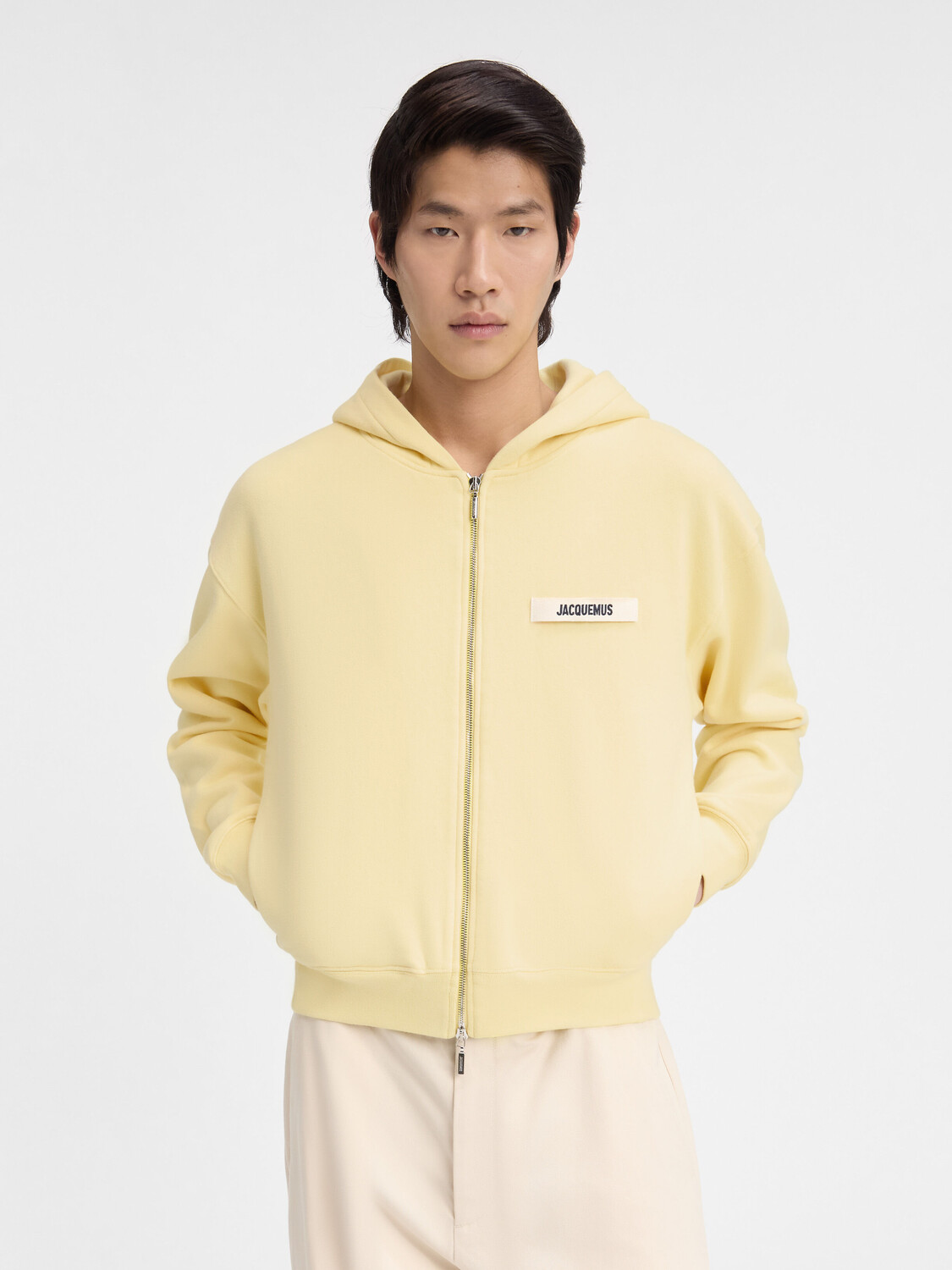 Толстовка с капюшоном на молнии с логотипом Grosgrain JACQUEMUS The Gros Grain zipped hoodie, светло-желтый
Толстовка с капюшоном на молнии с логотипом Grosgrain JACQUEMUS The Gros Grain zipped hoodie, светло-желтый
