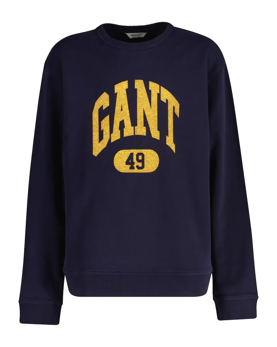 Толстовка с круглым вырезом и рисунком на груди Gant, синий
Толстовка с круглым вырезом и рисунком на груди Gant, синий