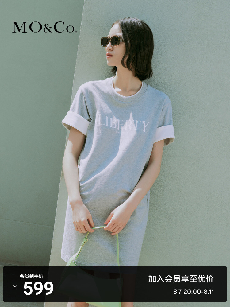 Платье-футболка Moco с принтом в американском стиле ретро, серый
Платье-футболка Moco с принтом в американском стиле ретро, серый