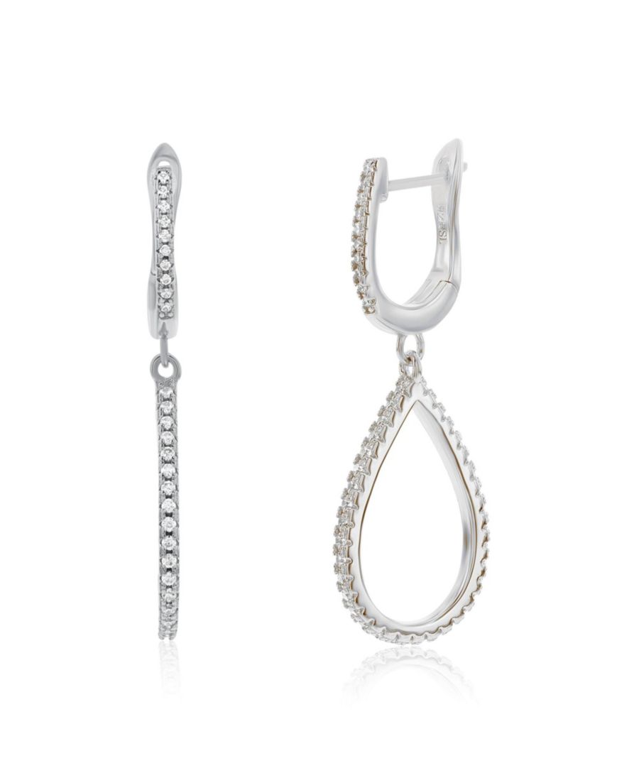 Серьги-кольца Suzy Levian из стерлингового серебра с кубическим цирконием, грушевидной формы, открытые, в форме кольца Suzy Levian New York, Silver
Серьги-кольца Suzy Levian из стерлингового серебра с кубическим цирконием, грушевидной формы, открытые, в форме кольца Suzy Levian New York, Silver