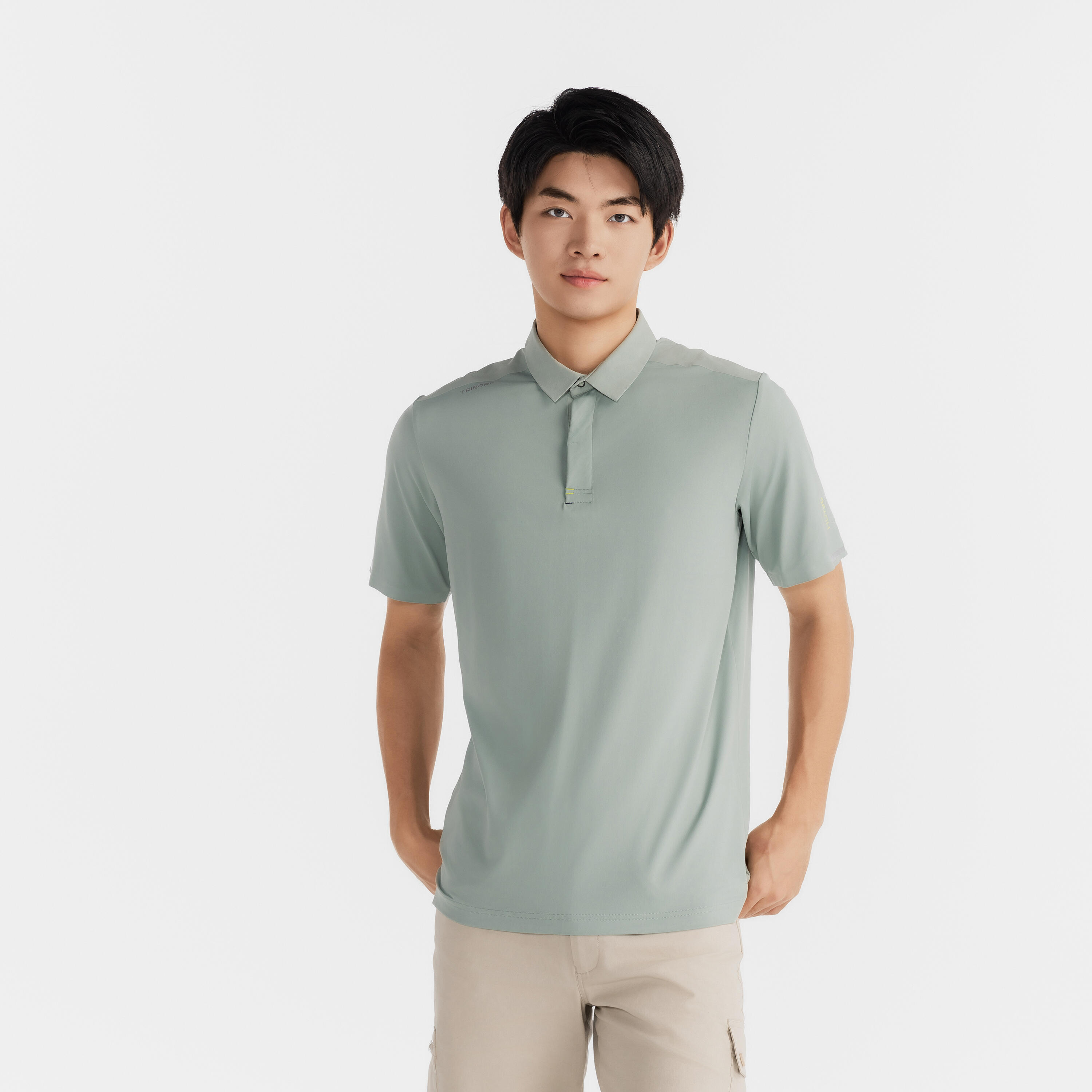 Мужская парусная поло Tribord 500 Light khaki 
Мужская парусная поло Tribord 500 Light khaki