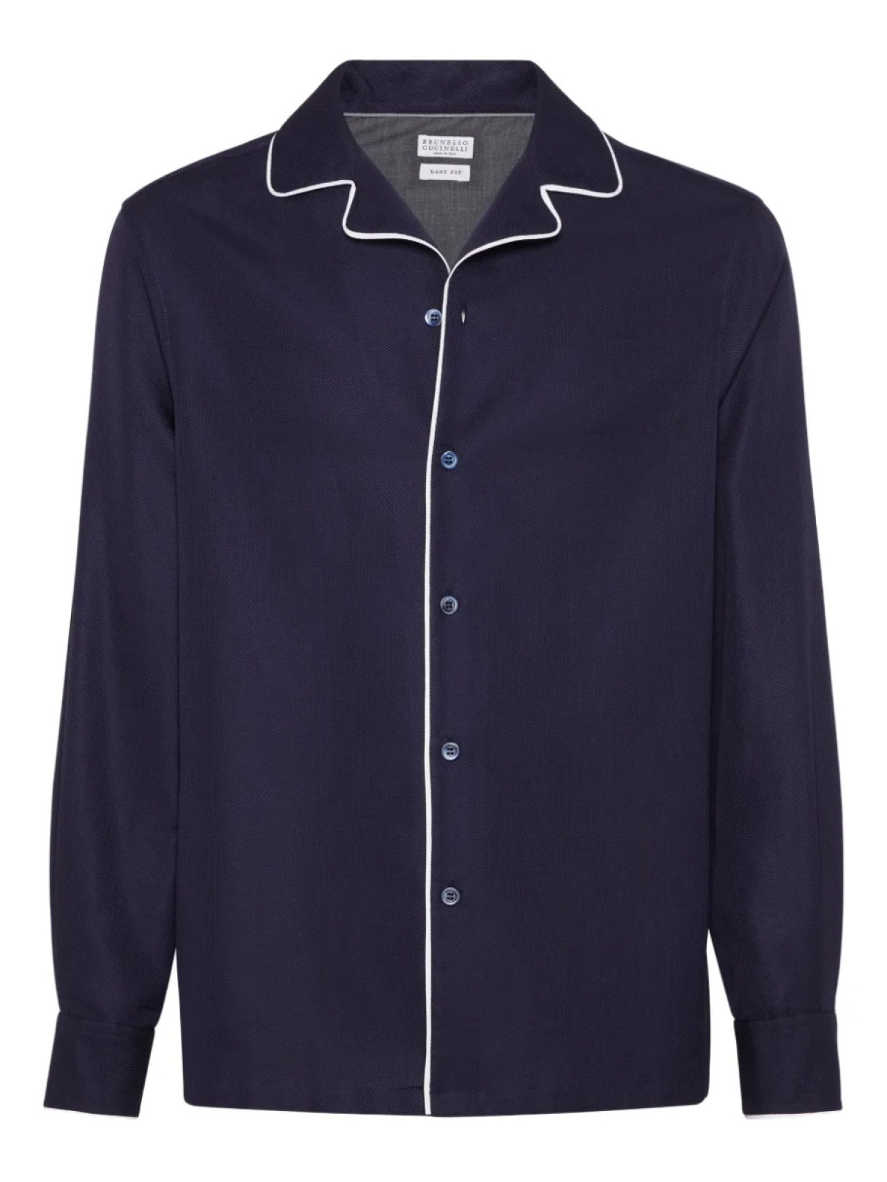 Brunello Cucinelli рубашка с контрастной отделкой, синий
Brunello Cucinelli рубашка с контрастной отделкой, синий
