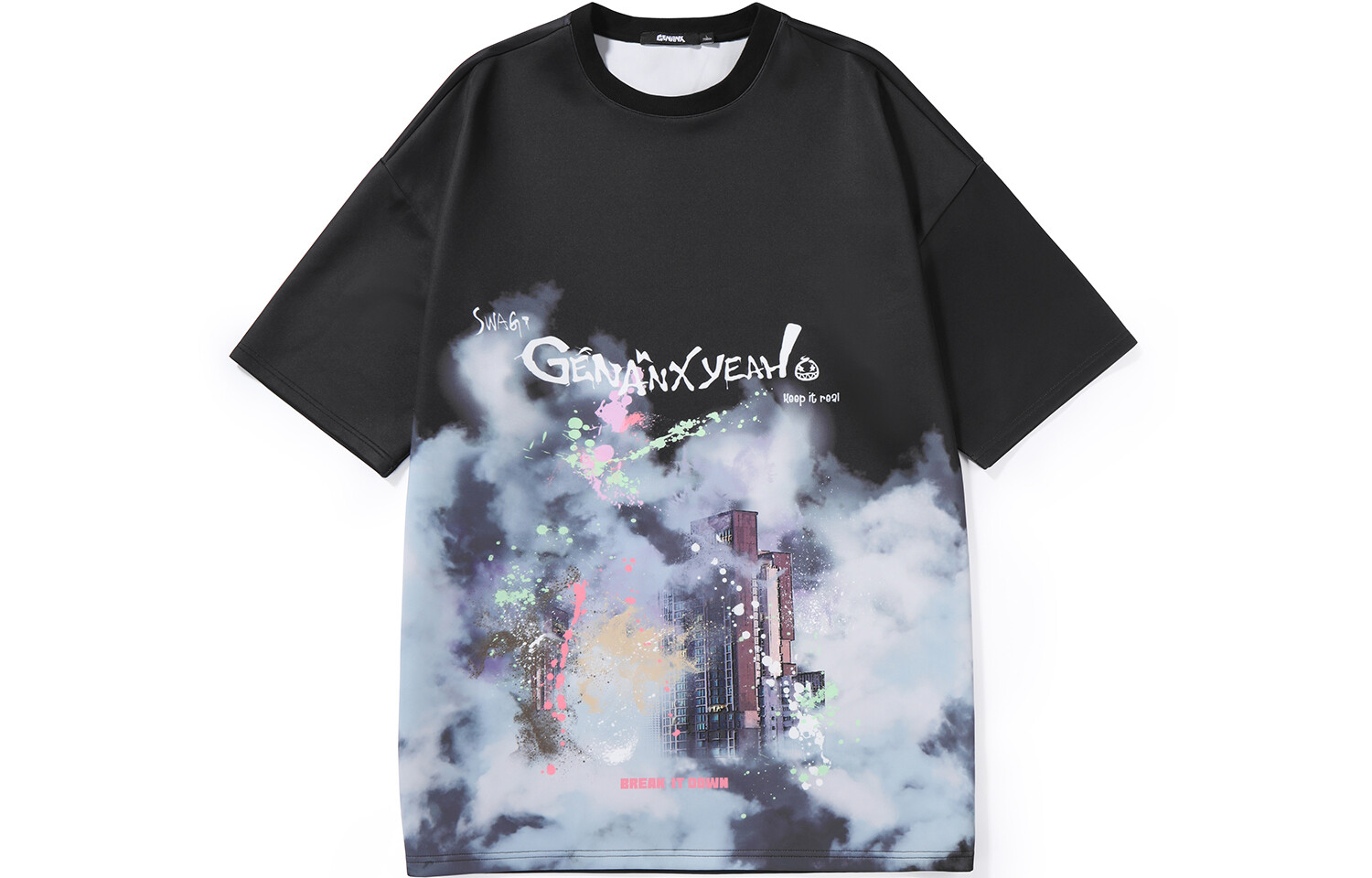 GENANX футболка унисекс, Черный 
GENANX футболка унисекс, Черный