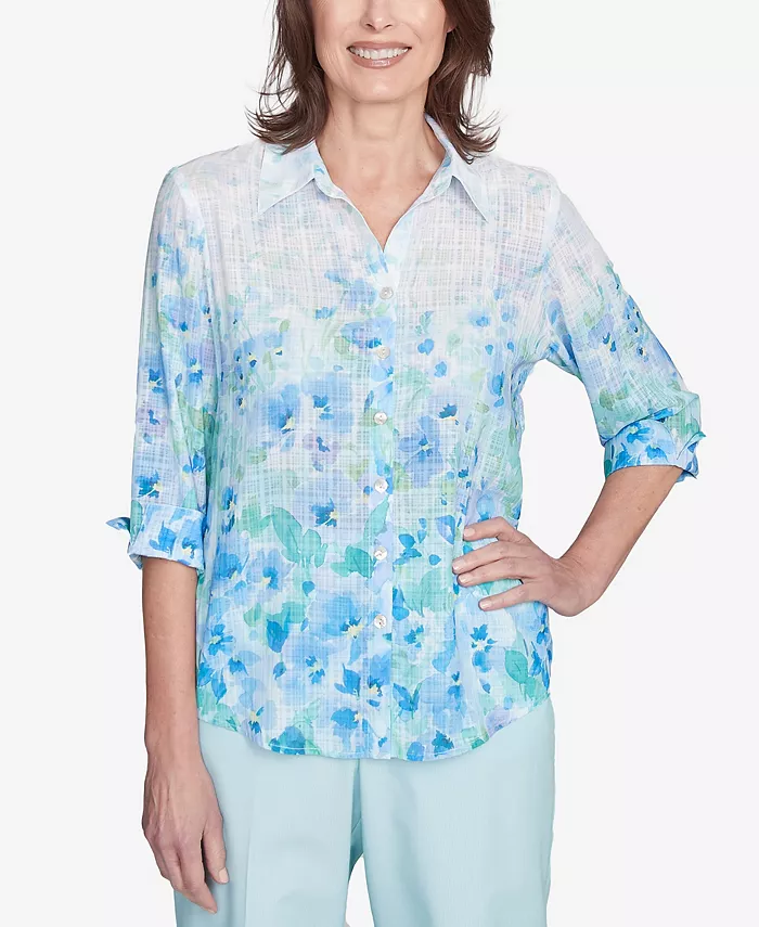 Женский топ с воротником и цветочным принтом St. Thomas Border Alfred Dunner, мультиколор
Женский топ с воротником и цветочным принтом St. Thomas Border Alfred Dunner, мультиколор